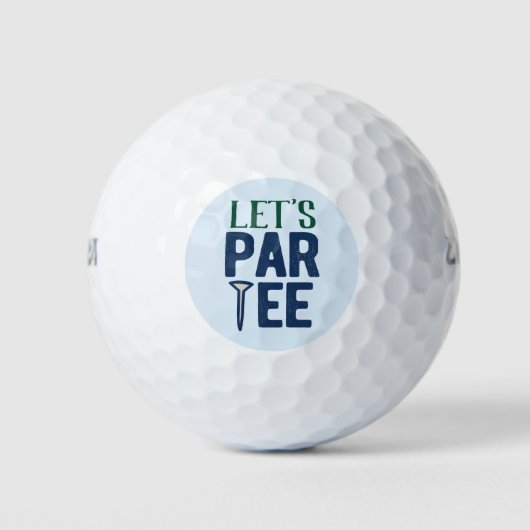 Lasst uns Par-T-Shirt Golfball (Vorderseite)