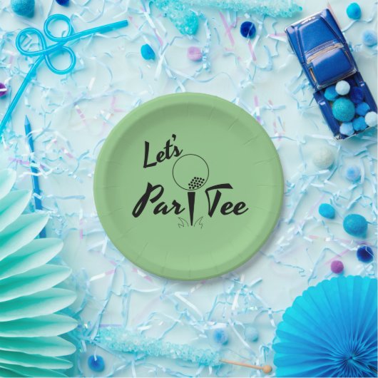 Lasst uns Par T-Shirt Pappteller (Party)