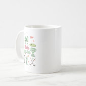 Lasst uns Par-tee Coquette Golf Lustiger Golfer Mä Kaffeetasse (Vorderseite Links)