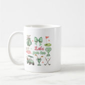 Lasst uns Par-tee Coquette Golf Lustiger Golfer Mä Kaffeetasse (Links)