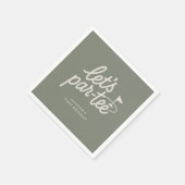 Lasst uns Par-tee Golf 1. Geburtstag Serviette (Ecke)