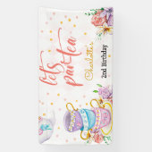 Lasst uns Par-Tee, Tee-Kindergeburtstag Banner (Vertikal)