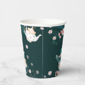 Lasst uns Partea in Wunderland Magische Fantasienk Pappbecher (Rechts)