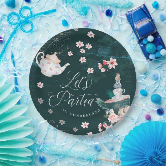 Lasst uns Partea in Wunderland magische Fantasy Co Pappteller (Party)