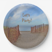 Lasst uns Party Beach Pappteller (Vorderseite)