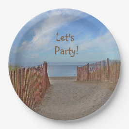 Lasst uns Party Beach Pappteller
