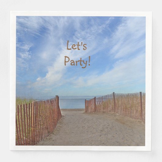 Lasst uns Party Beach Serviette (Vorderseite)