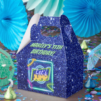 Lasst uns Party Bounce Neon Trampolin Park springe Geschenkschachtel