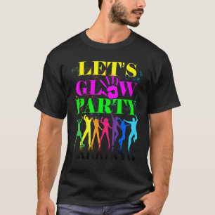 Lasst uns Party Crazy Squad Geburtstag Retro 70er T-Shirt