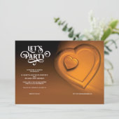 Lasst uns Party, die Einladung zu zwei harten Gold (Stehend Vorderseite)