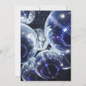 Lasst uns Party-Diskothek Einladung (Rückseite)