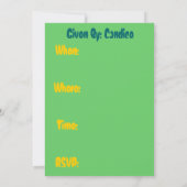 Lasst uns Party Einladung (Rückseite)