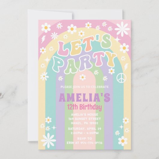 Lasst uns Party Einladung haben (Vorderseite)