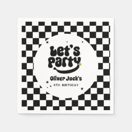 Lasst uns Party Geburtstagsparty Napkins Serviette