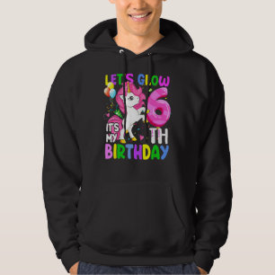 Lasst uns Party glänzen Es ist mein 6. Geburtstag Hoodie