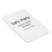 Lasst uns Party glücklich 30. Geburtstag, einfache Magnet (Rechte Seite)