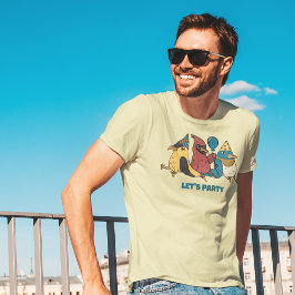 Lasst uns Party glückliche Bird-Day Niedliche Vöge T-Shirt