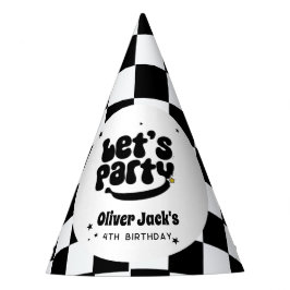 Lasst uns Party glücklichen Typ Geburtstag Partyhütchen