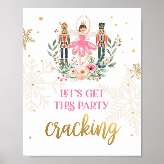 Lasst uns Party knacken Nutcracker Ballerina Girl Poster (Vorne)