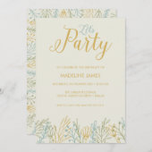 Lasst uns Party machen Einladung (Vorne/Hinten)