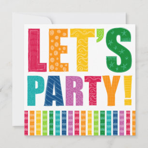 Lasst uns Party machen! Einladung