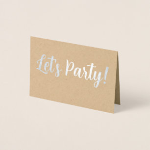 Lasst uns Party machen! Folienkarte