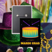 Lasst uns Party machen! Mardi Gras Button