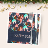 Lasst uns Party machen! Neujahr Serviette