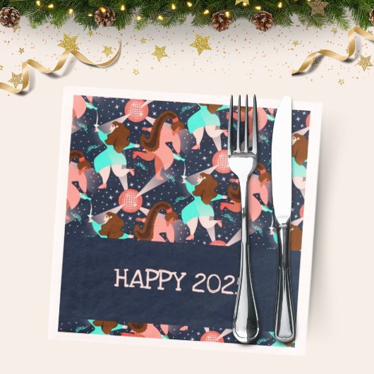 Lasst uns Party machen! Neujahr Serviette