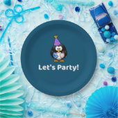 Lasst uns Party machen! Penguin Funny Birthday Par Pappteller (Party)