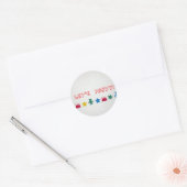 Lasst uns Party machen! Runder Aufkleber (Umschlag)
