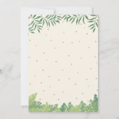 Lasst uns Party machen wie eine Dinosaurier zum Ge Einladung (Rückseite)