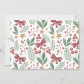 Lasst uns Party | Modern Red Christmas Holiday Par Einladung (Rückseite)