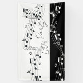 Lasst uns Party-Musik als Innen-/Außenbanner betra Banner (Vertikal)