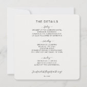 Lasst uns Party Olivenöl Junggeselinnen-Abschied E Einladung (Rückseite)