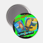 Lasst uns Party - Papageien Magnet (Vorderseite/Rückseite)