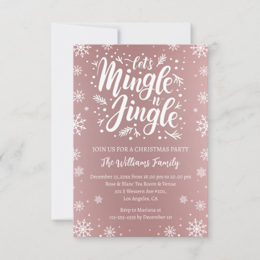 Lasst uns Party pinkfarben mischen Einladung (Vorderseite)