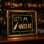 Lasst uns Party Poster drucken Art Deco