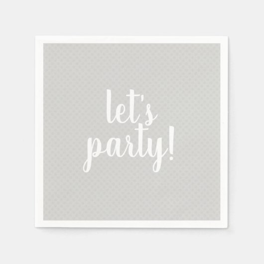 Lasst uns Party-Servietten Serviette (Vorderseite)