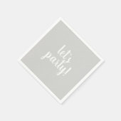 Lasst uns Party-Servietten Serviette (Ecke)