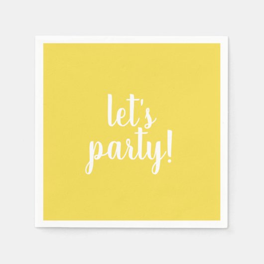 Lasst uns Party-Servietten Serviette (Vorderseite)