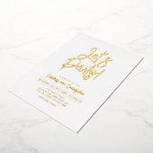 Lasst uns Party | Skript für jedes Party Folieneinladung (Gedreht)