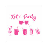 Lasst uns Party Summer Soiree Permastempel (Design)