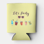 Lasst uns Party Summer Soiree Personalisiert Dosenkühler (Vorderseite)