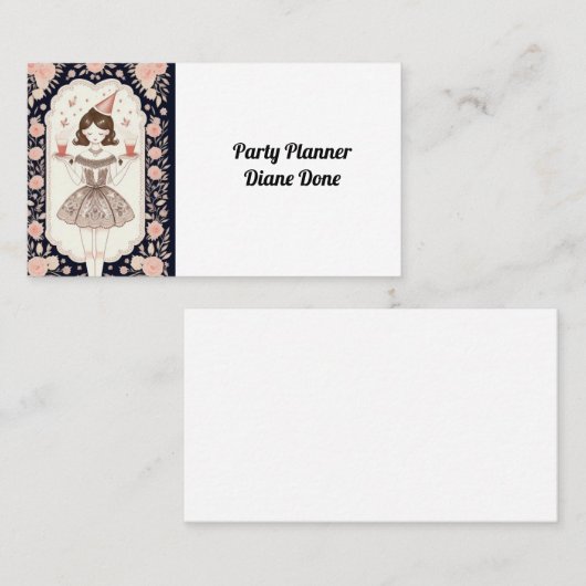 Lasst uns Party Visitenkarte (Vorne/Hinten)