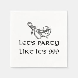 Lasst uns Party wie es ist 999 Serviette