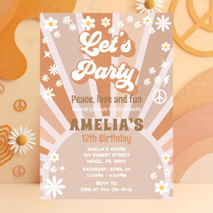 Lasst uns Party zum Geburtstag einladen Einladung