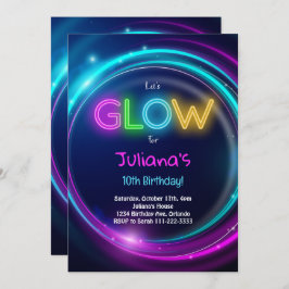 Lasst uns Party zum Geburtstag einladen Einladung