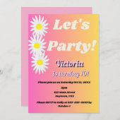 Lasst uns Party zwischen Einladung machen (Vorne/Hinten)