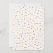 Lasst uns Pawty Dogs & Cat Balloons Geburtstag Einladung (Rückseite)